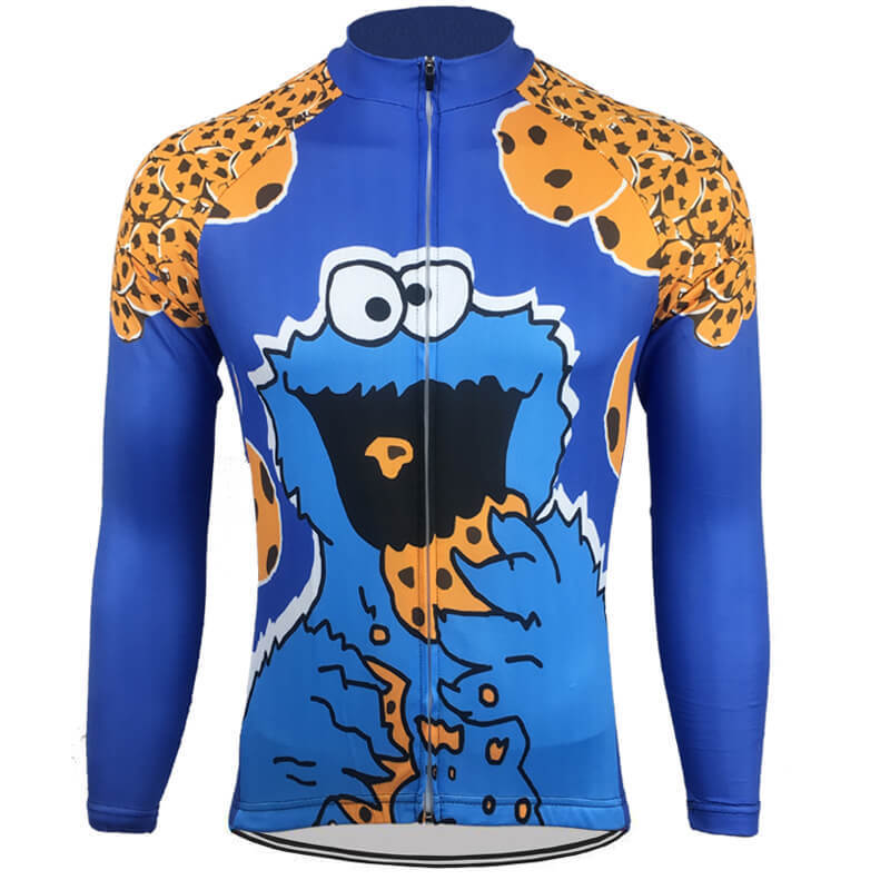 cookie monster cycling jersey women's